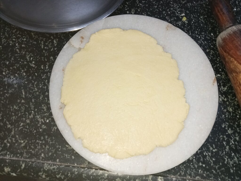 rolling the dough